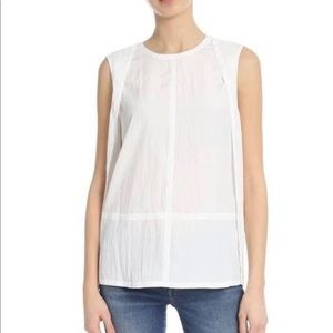 Helmut Lang White Viscose Tank Top (L)